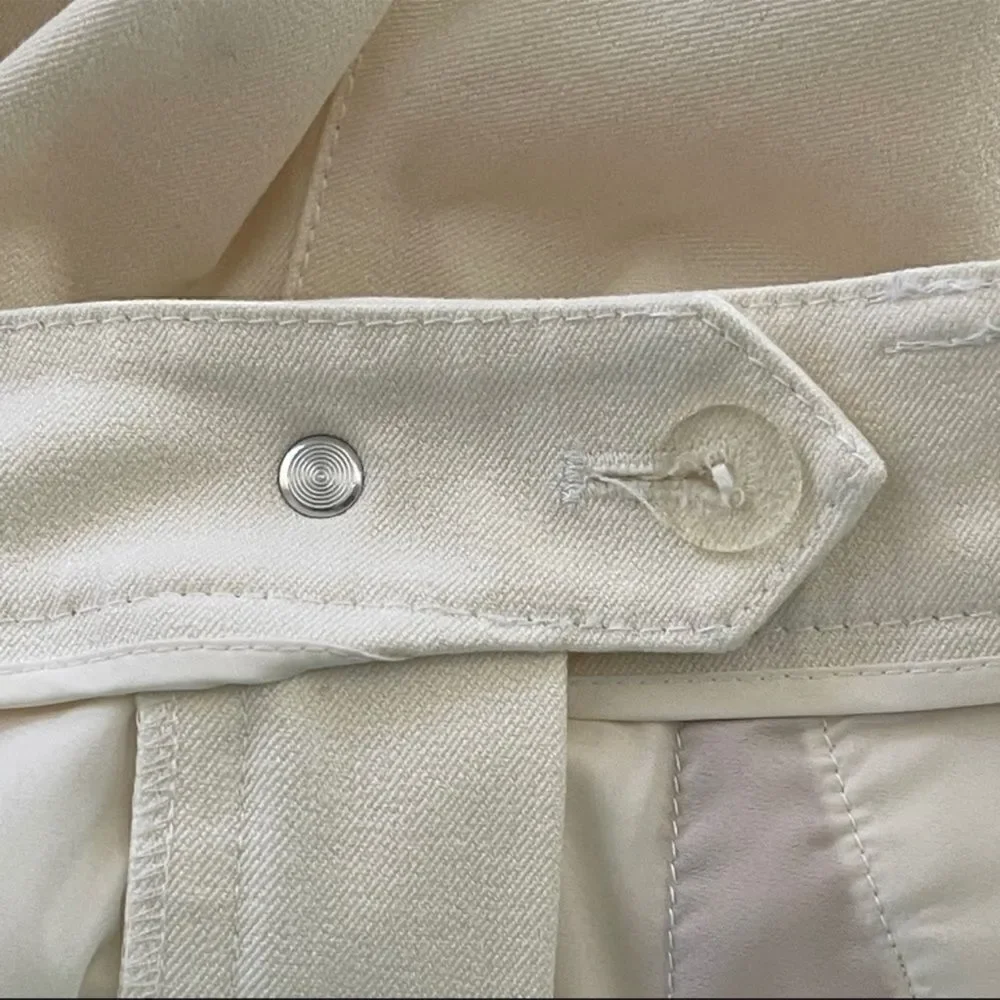 St. John Collection Ivory Wide Leg Trousers Size 4 - Picture 6 of 11